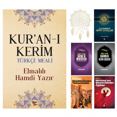 Kur'an-ı Kerim Türkçe Meal ve Beşli Maneviyat Seti