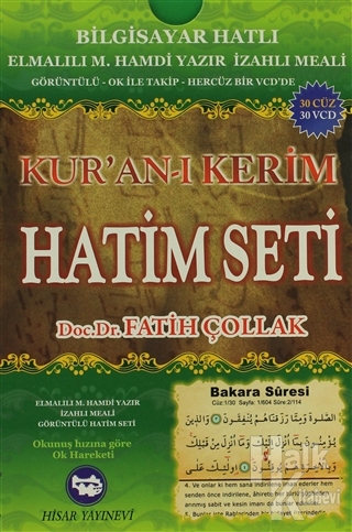 Kur'an-ı Kerim Hatim Seti 30 VCD - Halkkitabevi
