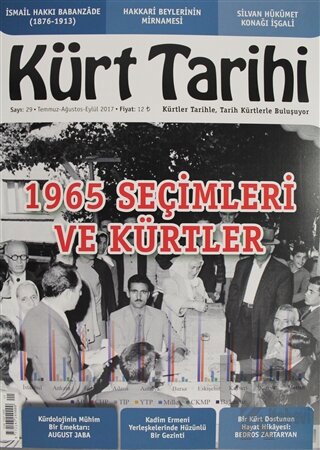 Kürt Tarihi Dergisi Sayı: 29 Temmuz - Ağustos - Eylül 2017