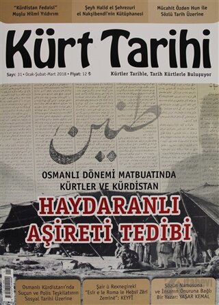 Kürt Tarihi Dergisi Sayı: 31 Ocak - Şubat - Mart 2018