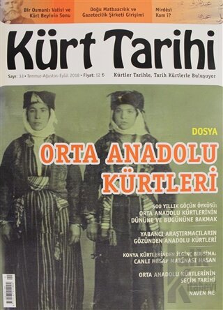 Kürt Tarihi Dergisi Sayı: 33 Temmuz - Ağustos - Eylül 2018