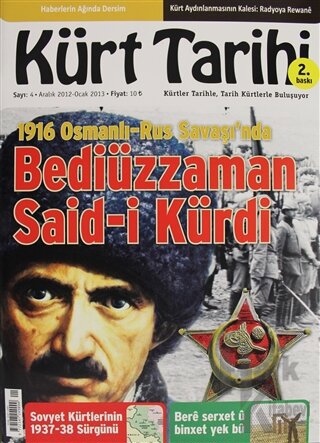 Kürt Tarihi Dergisi Sayı: 4 Aralık 2012 - Ocak 2013 - Halkkitabevi