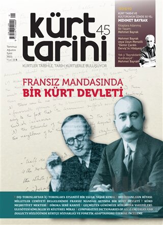 Kürt Tarihi Dergisi Sayı: 45 Temmuz - Ağustos - Eylül 2021 - Halkkitab