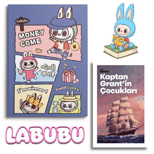 Labubu Lucky Defter ve Kaptan Grantin Çocukları Jules Verne