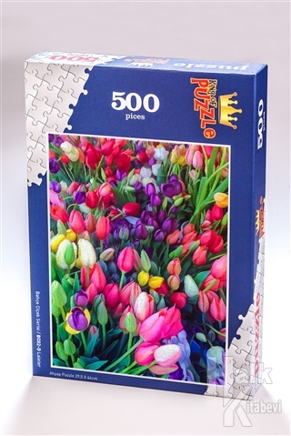 Laleler (500 Parça) - Ahşap Puzzle Bahçe Çiçek Serisi (BC02-D) - Halkk