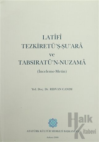 Latifi Tezkiretü'ş-Şu'ara ve Tabsıratü'n-Nuzama - Halkkitabevi