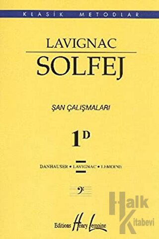 Lavignac Solfej 1D (Küçük Boy) - Halkkitabevi