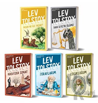 Lev Tolstoy Seti (5 Kitap Takım) - Lev Nikolayeviç Tolstoy Halkkitabev