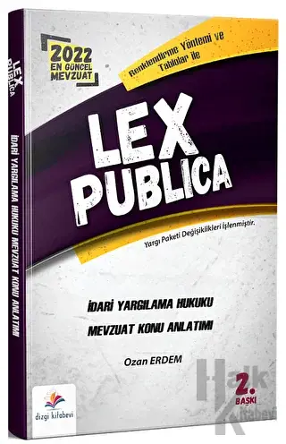 Lex Publica Hakimlik İdari Yargılama Hukuku Mevzuat Konu Anlatımı - Ha