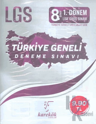 LGS 8. Sınıf 1. Dönem Türkiye Geneli Deneme Sınavı - Halkkitabevi
