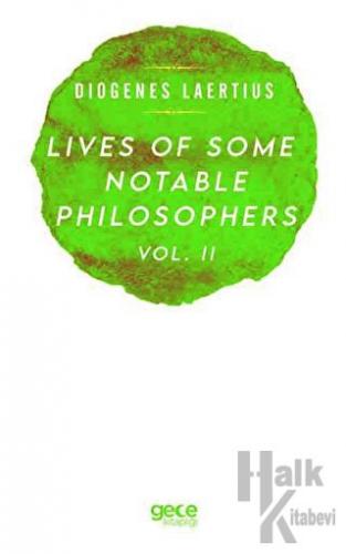 Lives Of Some Notable Philosophers Vol. 2 - Halkkitabevi