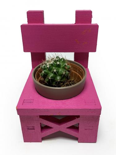 Lora Sandalye Fuşya Çiçeklik - Halkkitabevi