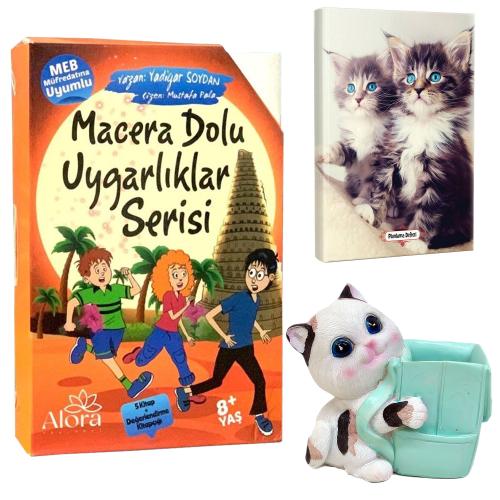 Macera Dolu Uygarlıklar 5 Kitap - Maviş Kediler Planlama Defteri ve Se