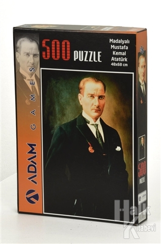 Madalyalı Mustafa Kemal Atatürk 500 Parça Puzzle (48x68) - Halkkitabev