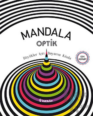 Mandala Optik - Büyükler İçin Boyama Kitabı
