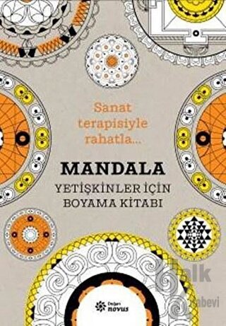 Mandala - Yetişkinler İçin Boyama Kitabı - Halkkitabevi