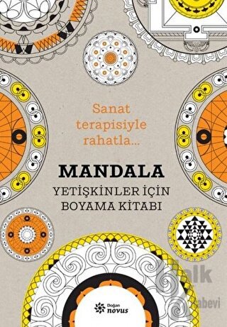Mandala - Yetişkinler İçin Boyama Kitabı - Halkkitabevi