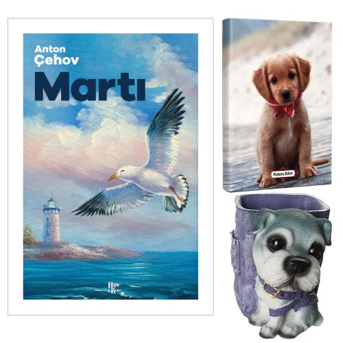 Martı - Anton Çehov ve Dekoratif Köpek Kalemlik - Masum Köpek Planlama Defteri