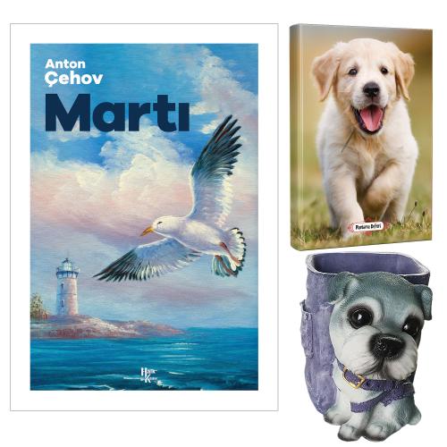 Martı - Anton Çehov ve Dekoratif Köpek Kalemlik - Mutlu Prens Planlama Defteri