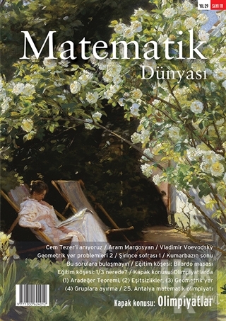Matematik Dünyası Dergisi Sayı: 111 Yıl: 29 - Halkkitabevi