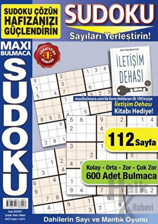Maxi Bulmaca Sudoku 1 - Halkkitabevi