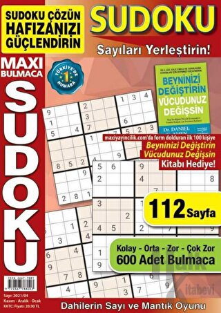 Maxi Bulmaca Sudoku 8 - Halkkitabevi