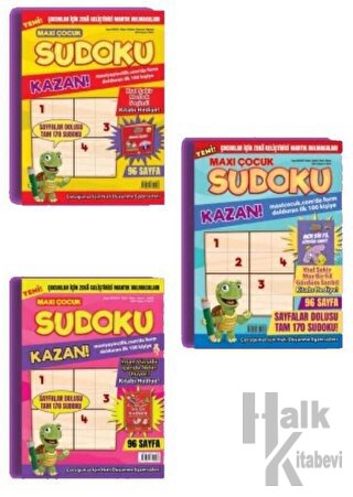 Maxi Çocuk Sudoku 3'lü Set