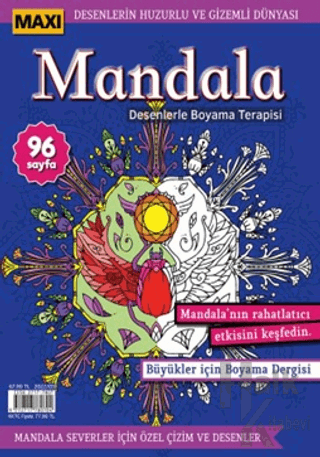 Maxi Mandala Desenlerle Boyama Terapisi 8