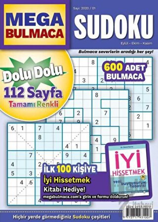 Maxi Mega Sudoku Bulmaca 1 - Halkkitabevi