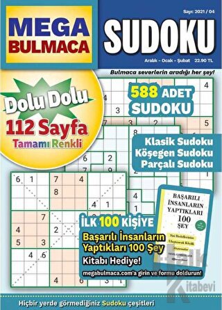 Maxi Mega Sudoku Bulmaca 6 - Halkkitabevi