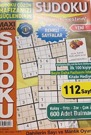 Maxi Sudoku 2023 - 2