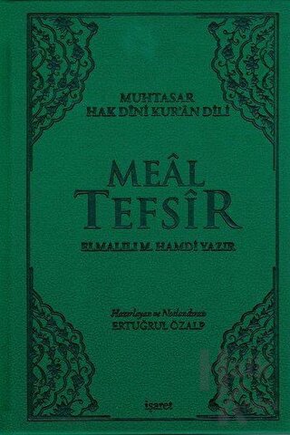 Meal Tefsir - Muhtasar Hak Dini Kur’an Dili (Yeşil Renk) (Ciltli)