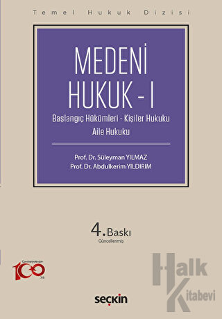 Medeni Hukuk – I (THD) - Halkkitabevi