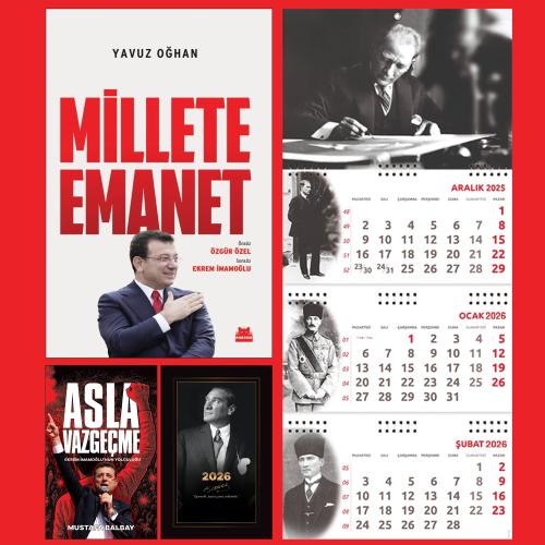 Millete Emanet ve Asla Vazgeçme - İstikbal Ajanda - İmza Duvar Takvimi