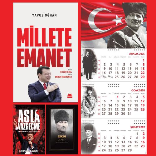 Millete Emanet ve Asla Vazgeçme - Komutan Ajanda - Ayyıldız Duvar Takv