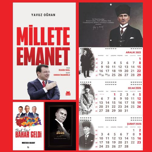 Millete Emanet ve Bak İşte bahar Geldi - Gazi Paşa Ajanda - Gazi Duvar Takvimi