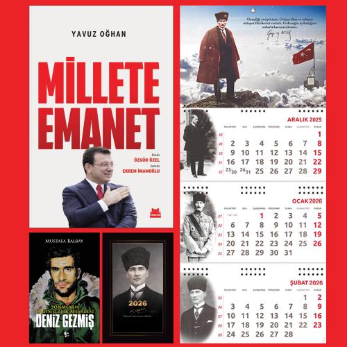 Millete Emanet ve Bitmeyen Deniz Gezmiş - Kalpaklı Ajanda - Sakarya Duvar Takvimi