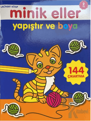 Minik Eller Yapıştır Ve Boya - Lacivert Kitap