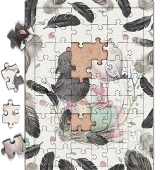 Minik Kuşlar Ahşap Puzzle 54 Parça (LIV-16)