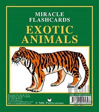 Miracle Flashcards Exotic Animals - Halkkitabevi