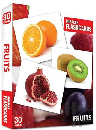 Miracle Flashcards - Fruit Box 30 Cards - Halkkitabevi