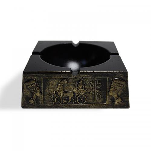 Mısır Motifli Beton Kültablası Siyah, Altın Varaklı - Halkkitabevi Mısır Motifli Beton Kültablası Siyah, Altın Varaklı - Halkkitabevi