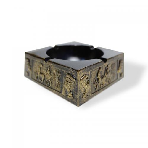 Mısır Motifli Beton Kültablası Siyah, Altın Varaklı - Halkkitabevi Mısır Motifli Beton Kültablası Siyah, Altın Varaklı - Halkkitabevi