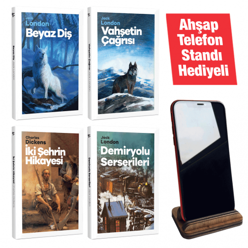 Modern Klasikler -4 Kitap -Ahşap Telefon Standı Hediyeli
