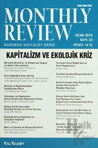 Monthly Review Bağımsız Sosyalist Dergi Sayı: 22 / Ocak 2010 - Halkkit