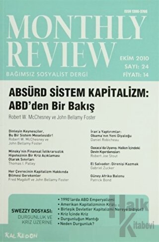 Monthly Review Bağımsız Sosyalist Dergi Sayı: 24 / Ekim 2010