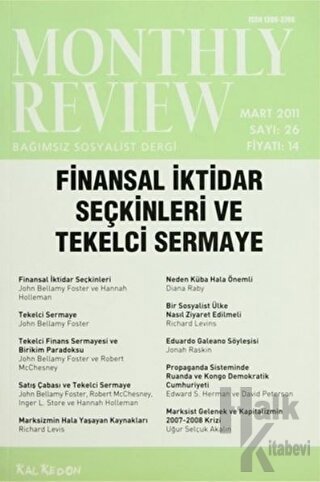 Monthly Review Bağımsız Sosyalist Dergi Sayı: 26 / Mart 2011 - Halkkit