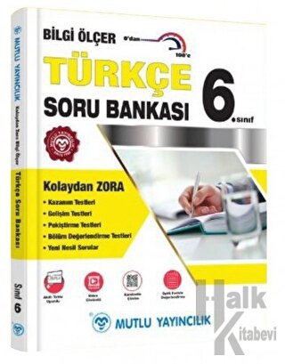 Mutlu Yayınları 6. Sınıf Türkçe Bilgi Ölçer Soru Bankası - Halkkitabev