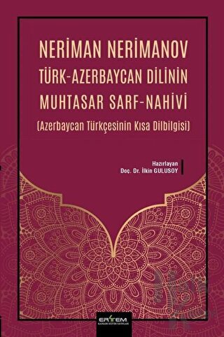 Neriman Nerimanov Türk-Azerbaycan Dilinin Muhtasar Sarf-Nahivi - Halkk