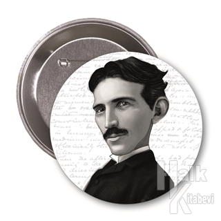 Nikola Tesla (Karikatür) - Rozet